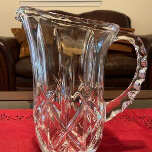 Vintage Lenox 8-1/2" Hand Cut Lead Crystal Pitcher